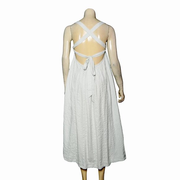 Free People Poppy Midi Smoke XS 2 Women's Free-est Sleeveless Cotton Dress 44715 - Picture 4 of 6